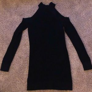 Long sleeve knit sweater dress